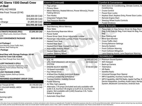 Used 2019 GMC Sierra 1500 Denali w/ Denali Ultimate Package AWD/4WD image 2