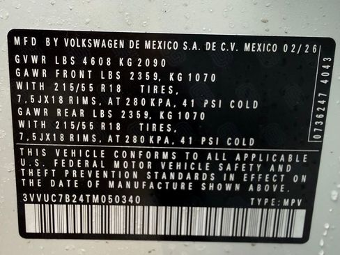 New 2026 Volkswagen Taos SE AWD/4WD image 39