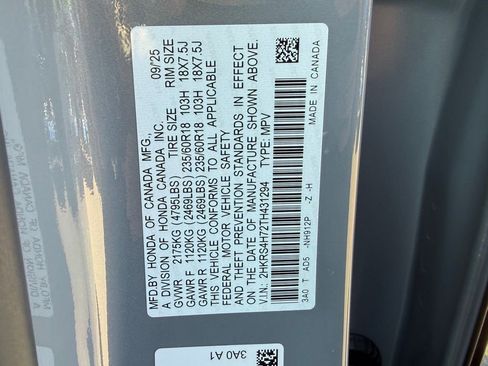 Certified 2026 Honda CR-V EX-L image 30