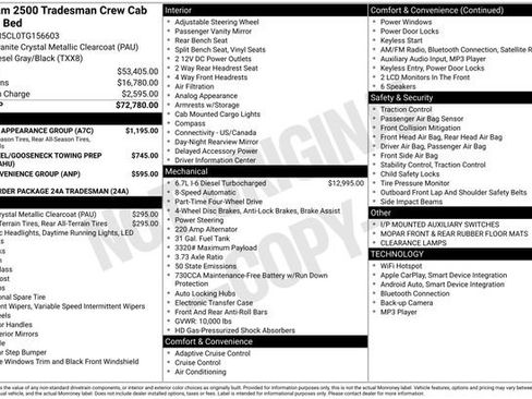 Used 2026 RAM 2500 Tradesman w/ Chrome Appearance Group AWD/4WD image 4