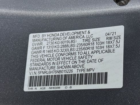 Used 2022 Honda Odyssey EX-L image 32