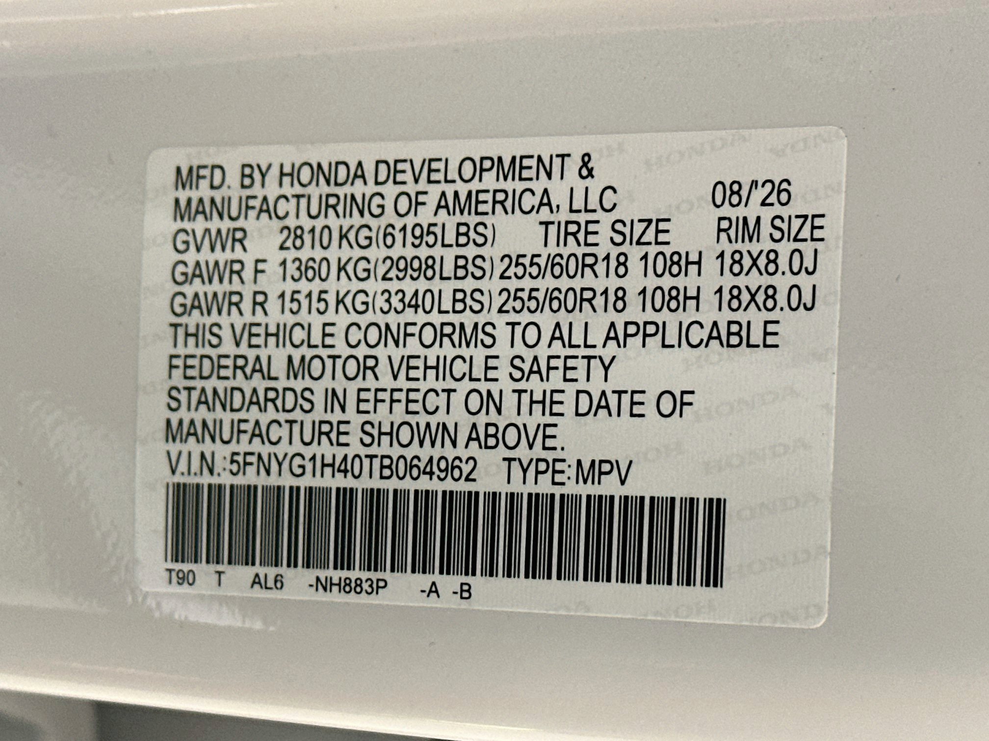New 2026 Honda Pilot EX-L image 32