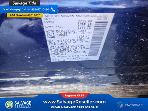 Used 2017 Nissan Pathfinder Platinum w/ Family Entertainment Package image 17