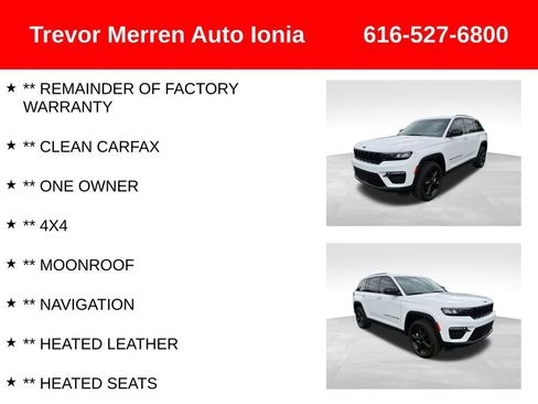 Used 2023 Jeep Grand Cherokee Limited w/ Black Appearance Package AWD/4WD image 8