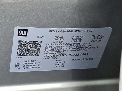 Used 2025 Chevrolet Traverse LT w/ LPO, Floor Liner Package AWD/4WD image 26