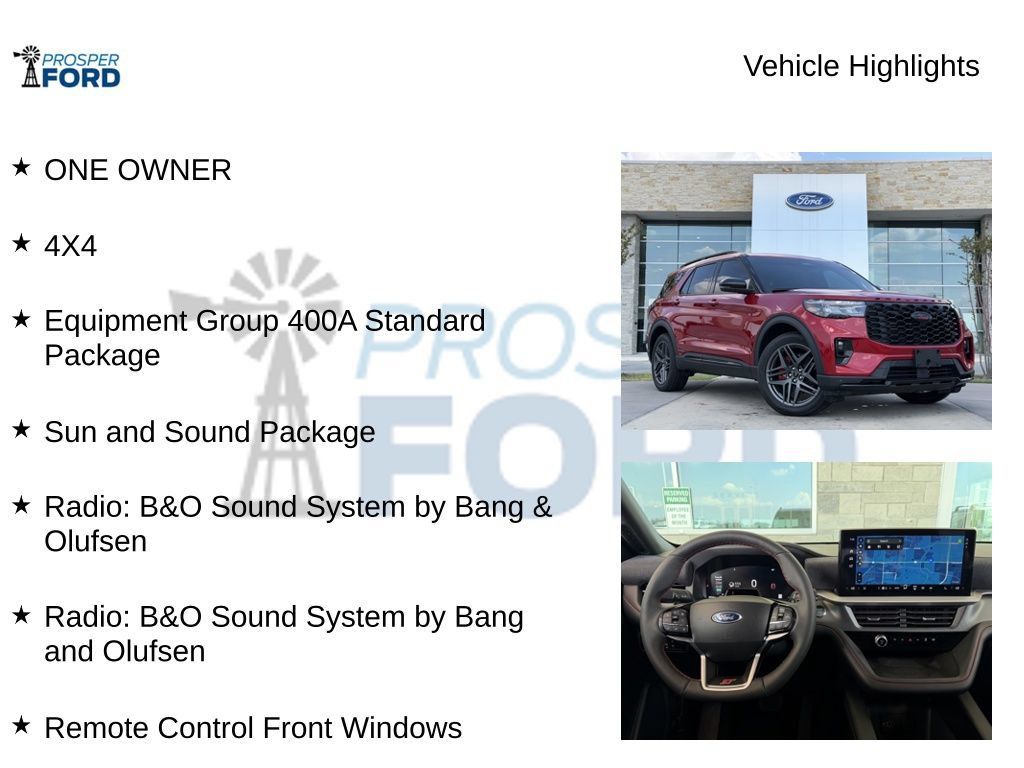 Used 2026 Ford Explorer ST w/ Sun And Sound Package AWD/4WD image 5