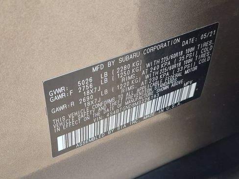 Used 2021 Subaru Outback Limited XT w/ Popular Package #2 AWD/4WD image 33