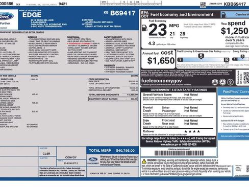 Used 2019 Ford Edge SEL w/ Equipment Group 201A image 84