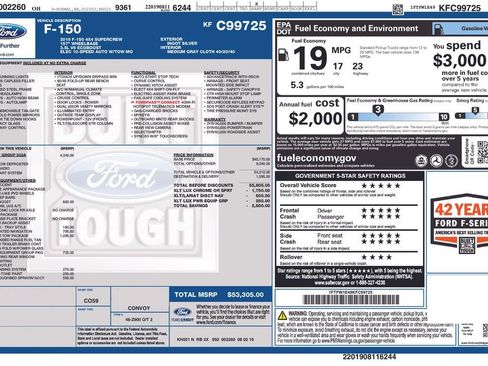 Used 2019 Ford F150 XLT w/ Equipment Group 302A Luxury image 10