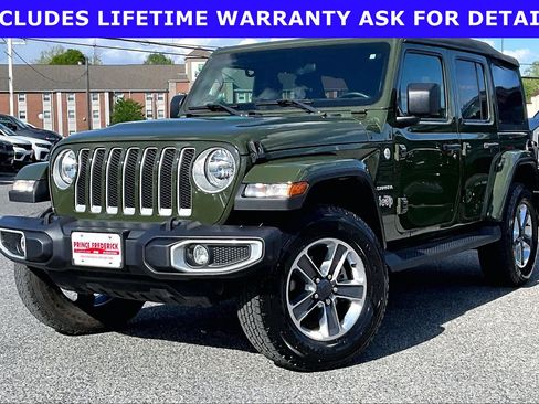 Used 2021 Jeep Wrangler Unlimited Sahara w/ Safety Group AWD/4WD image 3