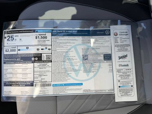 New 2026 Volkswagen Tiguan SE R-Line AWD/4WD image 35