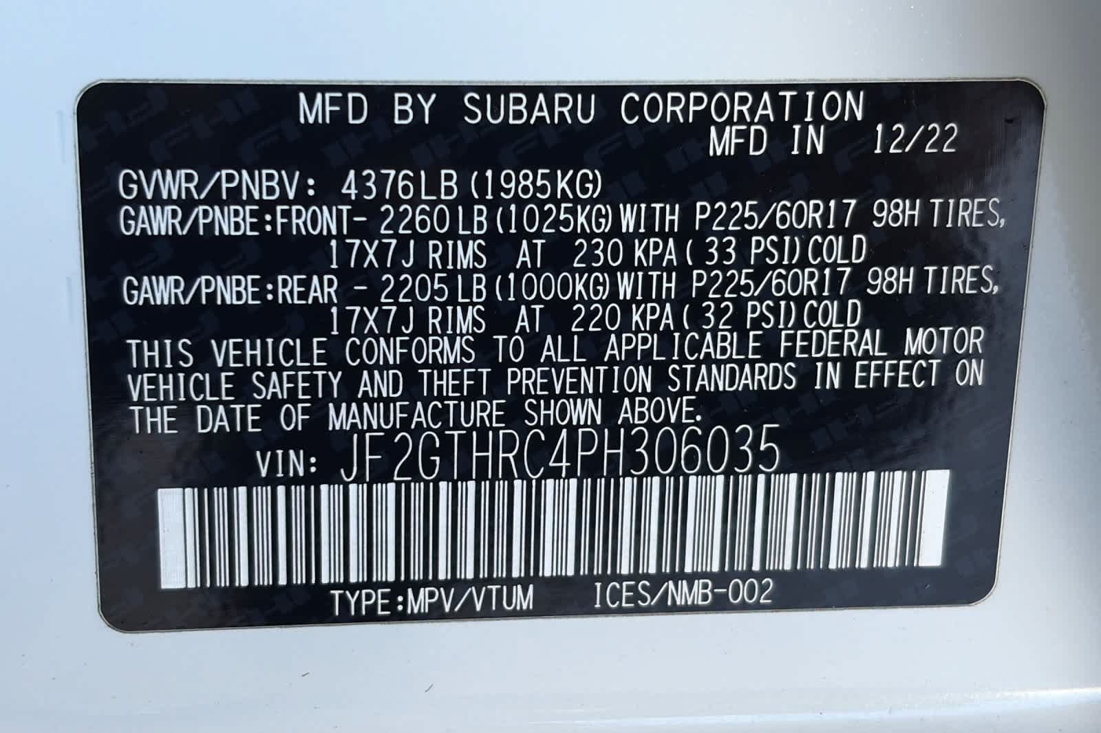 Certified 2023 Subaru Crosstrek 2.5i Sport AWD/4WD image 31
