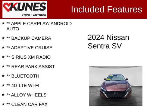 Used 2024 Nissan Sentra SV FWD image 3