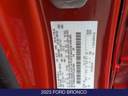 Certified 2023 Ford Bronco 2-Door AWD/4WD image 30