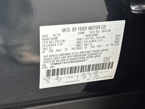 Used 2022 Ford Explorer XLT w/ Equipment Group 202A image 43