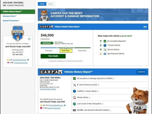 Used 2024 RAM 1500 Rebel image 11
