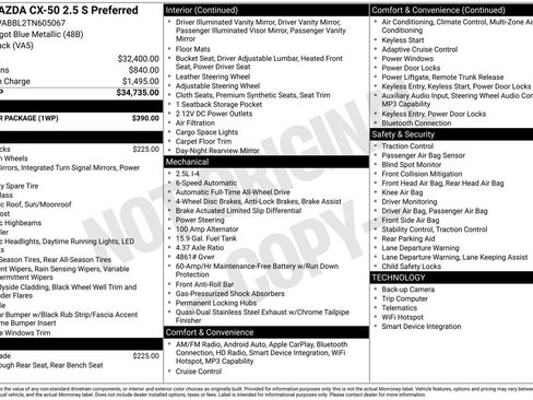 New 2026 MAZDA CX-50 AWD 2.5 S w/ Weather Package image 22