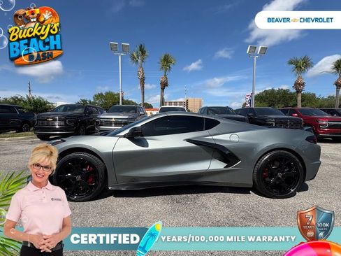 Used 2023 Chevrolet Corvette Stingray Premium Cpe w/ Engine Appearance Package RWD image 4