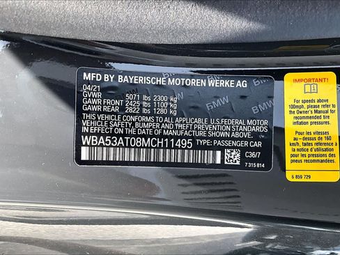 Used 2021 BMW M440i Convertible w/ Premium Package RWD image 33