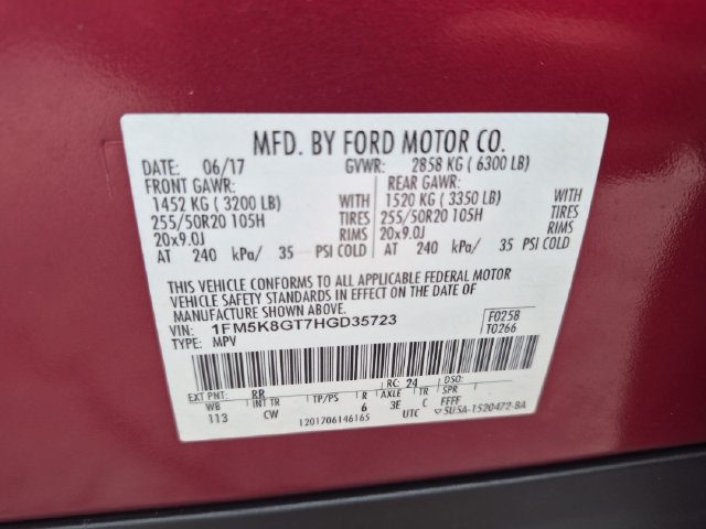 Used 2017 Ford Explorer Sport AWD/4WD image 30