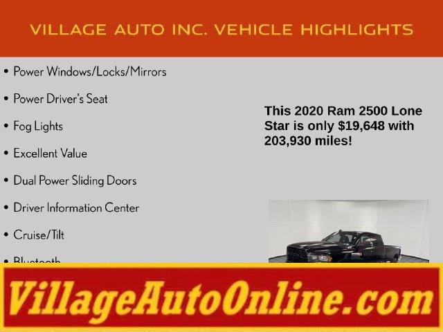 Used 2020 RAM 2500 Lone Star w/ Night Edition AWD/4WD image 16