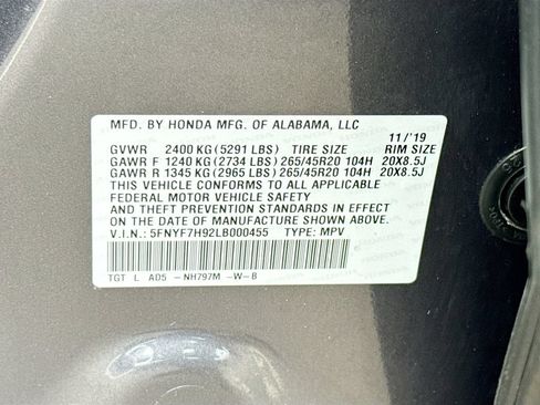 Used 2020 Honda Passport Touring image 37