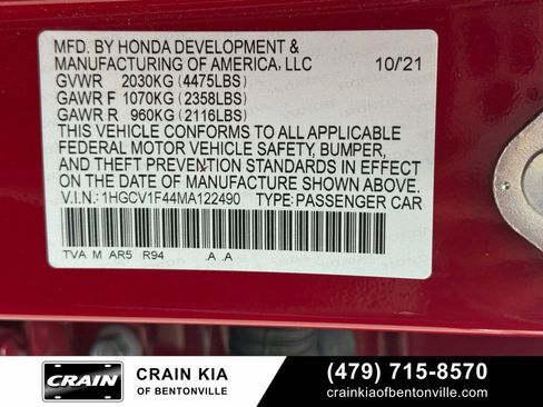 Used 2021 Honda Accord Sport Special Edition image 34