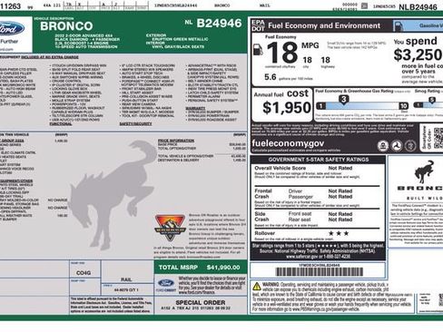 Certified 2022 Ford Bronco Black Diamond AWD/4WD image 37