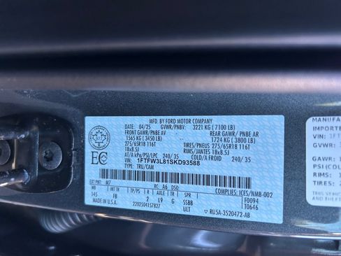 Used 2025 Ford F150 XLT w/ Equipment Group 302A MID AWD/4WD image 37