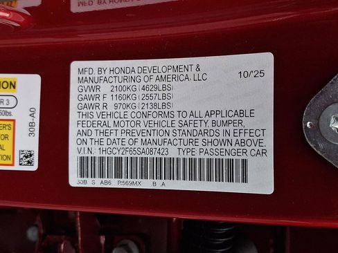 New 2025 Honda Accord EX-L image 9