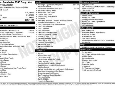 Used 2020 RAM ProMaster 2500 FWD image 3