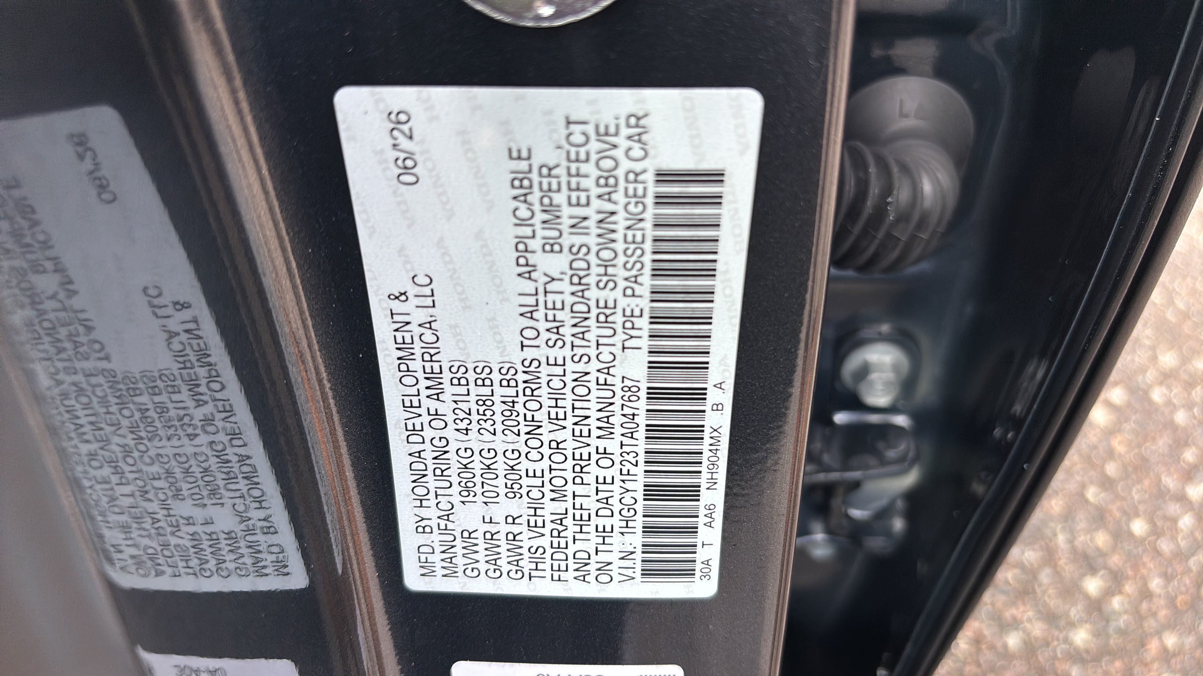 New 2026 Honda Accord LX image 16