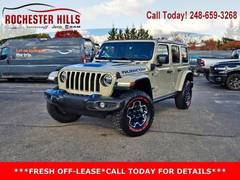 Used 2022 Jeep Wrangler Unlimited Rubicon 4xe w/ Cold Weather Group image 1