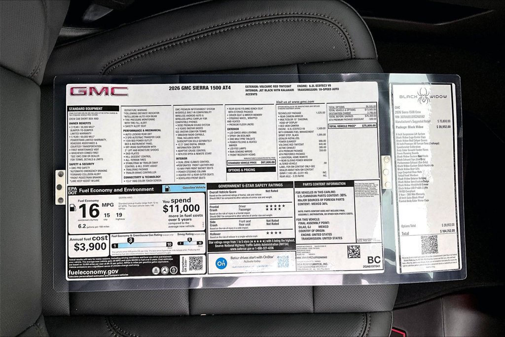 New 2026 GMC Sierra 1500 AT4 w/ AT4 Premium Package AWD/4WD image 32