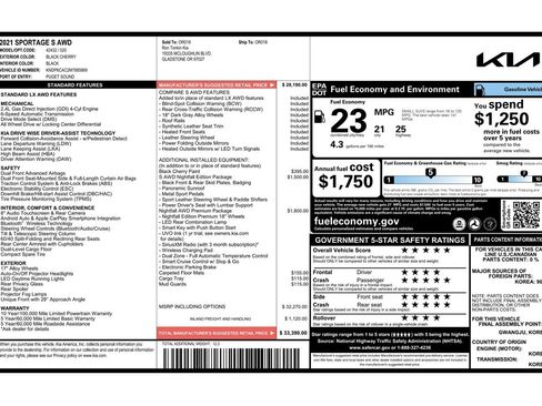 Used 2021 Kia Sportage S w/ S AWD Premium Package image 41