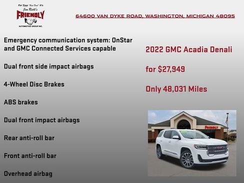 Used 2022 GMC Acadia Denali AWD/4WD image 25