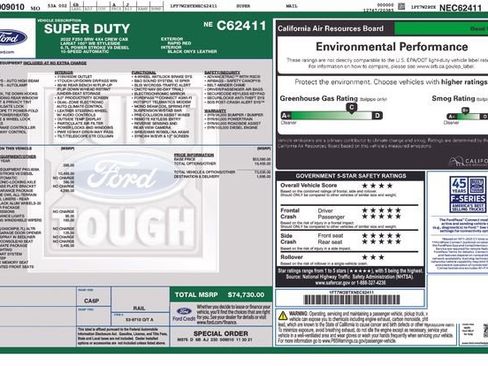 Used 2022 Ford F250 Lariat w/ Black Appearance Package image 3