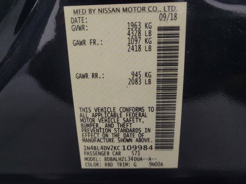 Used 2019 Nissan Altima 2.5 SV FWD image 33