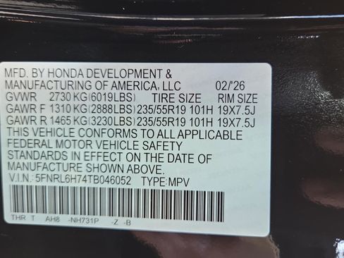 New 2026 Honda Odyssey Sport-L image 20