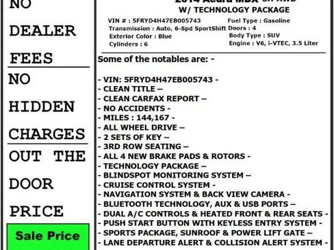 Used 2014 Acura MDX SH-AWD w/ Technology Package image 34