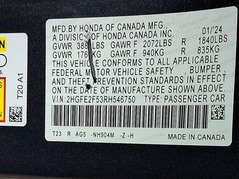 Used 2024 Honda Civic Sport image 27