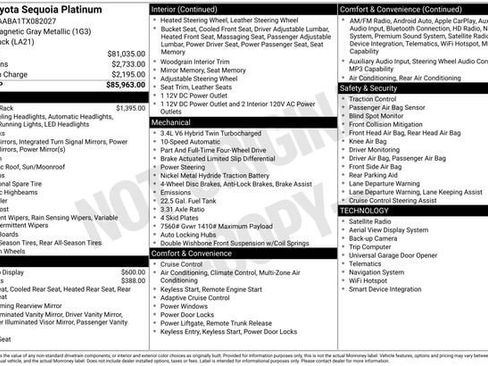 Certified 2026 Toyota Sequoia Platinum AWD/4WD image 36