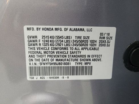 Used 2018 Honda Pilot Touring image 33