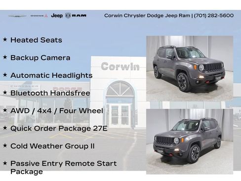 Used 2017 Jeep Renegade Trailhawk w/ Popular Equipment Group AWD/4WD image 8