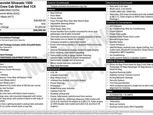 Used 2021 Chevrolet Silverado 1500 Custom image 9