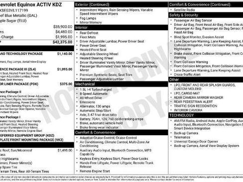 New 2027 Chevrolet Equinox ACTIV w/ Safety and Technology Package AWD/4WD image 3