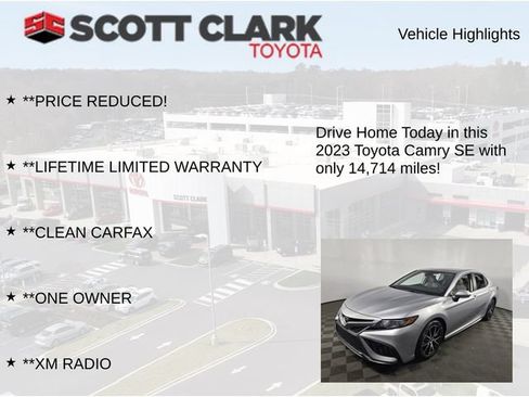 Used 2023 Toyota Camry SE AWD/4WD image 12
