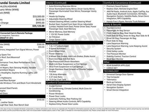 Used 2020 Hyundai Sonata Limited FWD image 32