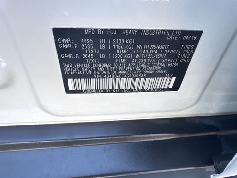 Used 2016 Subaru Outback 2.5i Premium w/ Popular Package #2 AWD/4WD image 17