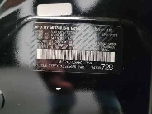 Used 2024 Mitsubishi Mirage ES FWD image 33